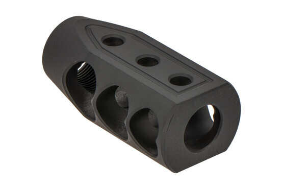 Timber Creek Outdoors 2-port Heart Breaker muzzle brake for .50 Beowulf caliber rifles with 49/64x20 barrel threading